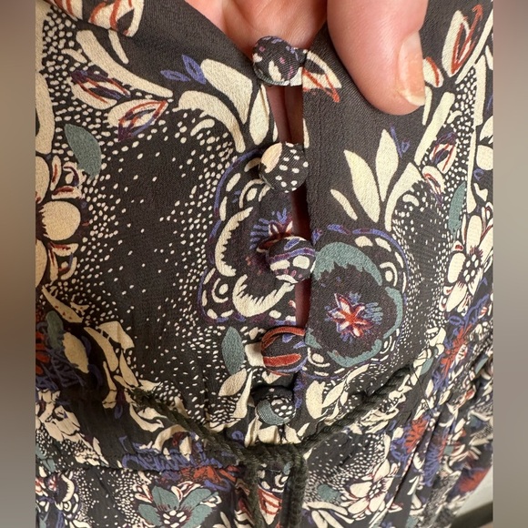 Free People Floral Bohemian Print Women's Spring Summer Dress - Small/Medium - Picture 6 of 11